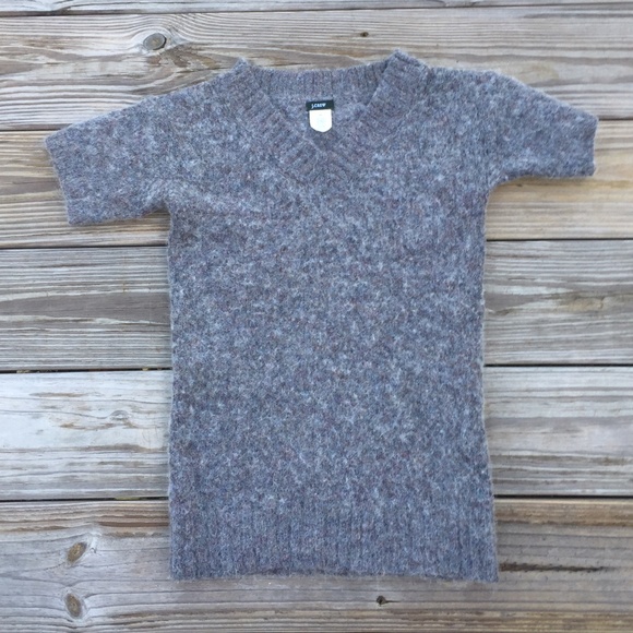 J. Crew Tops - J. Crew Gray Mohair Wool Blend Sweater Blouse